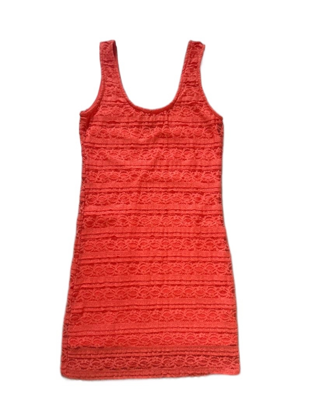 Society Women's Coral Lace Tank Dress